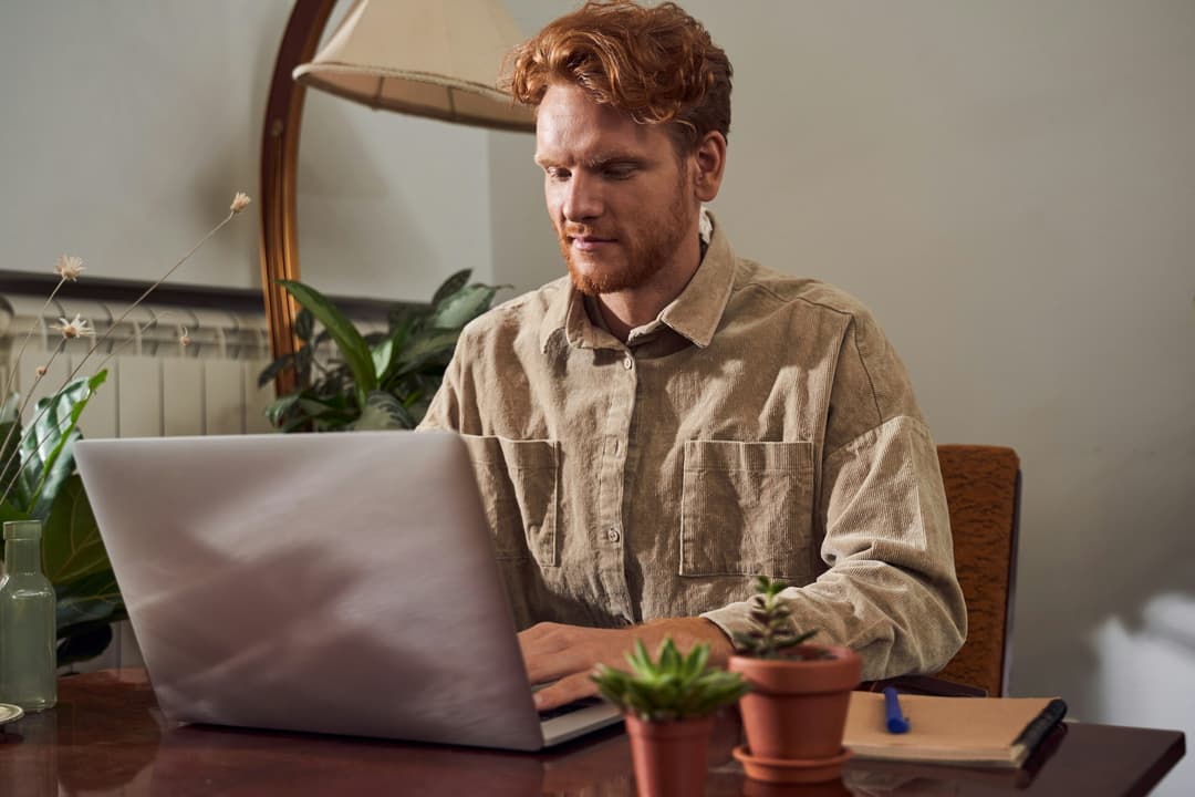 man on laptop