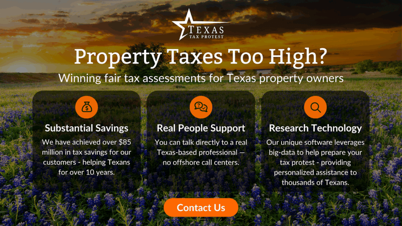 Property taxes too high? Win fair tax assessments with Texas Tax Protest