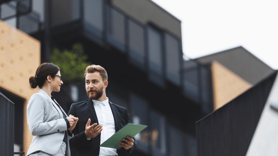 Real estate agent on a meeting