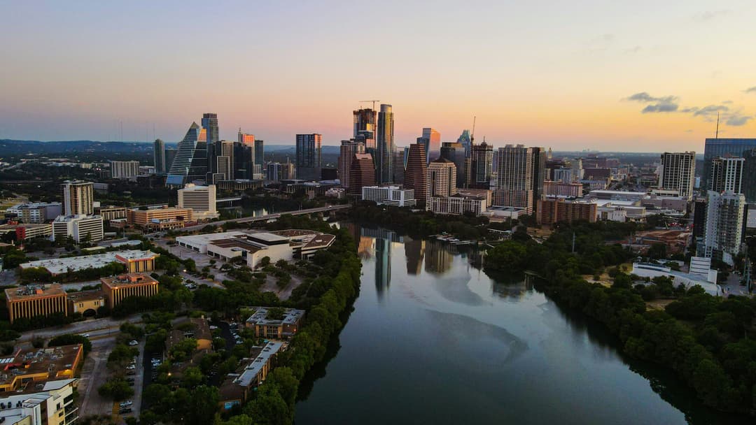 City skyline of Austin TX